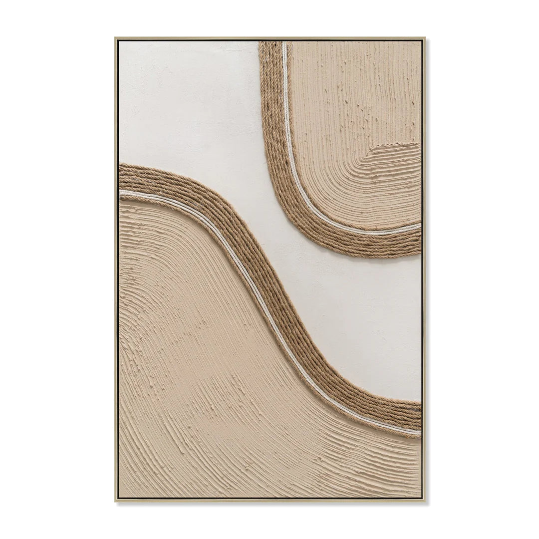 60 x 90cm Framed Canvas - Natural