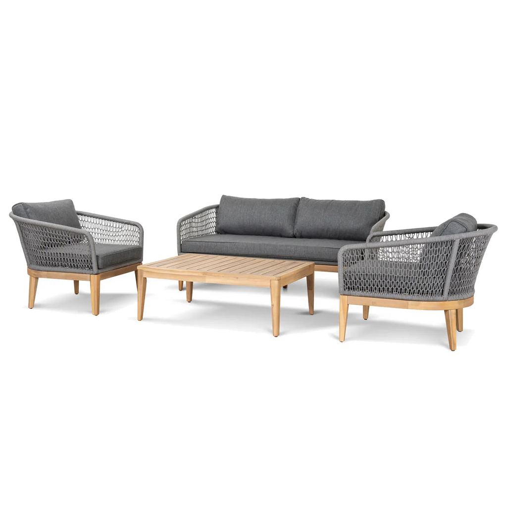 4pcs Outdoor Lounge Set - Grey