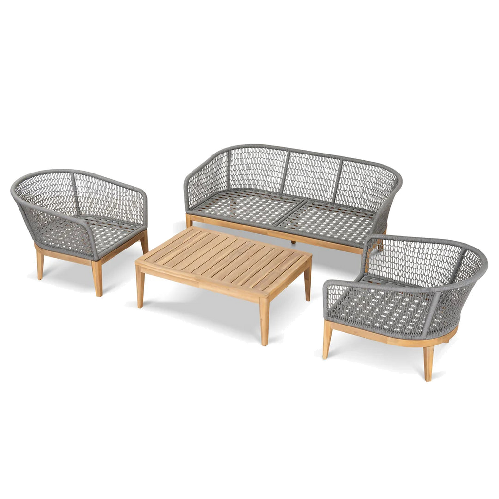 4pcs Outdoor Lounge Set - Grey