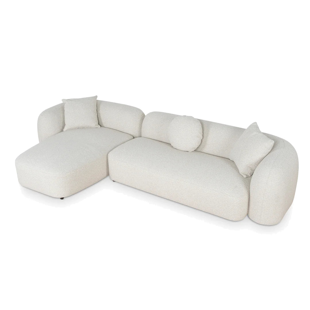 3 Seater Left Chaise Sofa - Oatmeal Beige