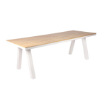 2.3m Sand White Outdoor Dining Table - Natural
