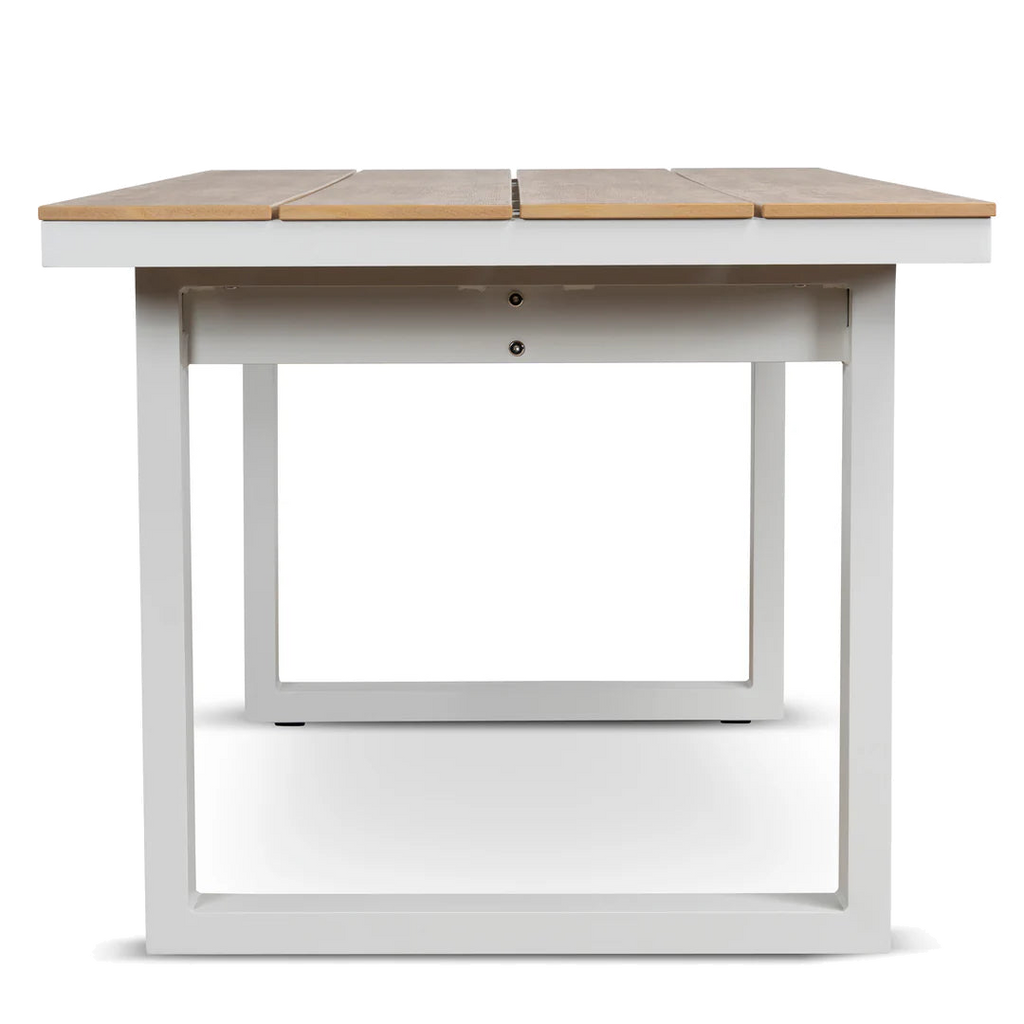 1.6m Sand White Outdoor Dining Table - Natural