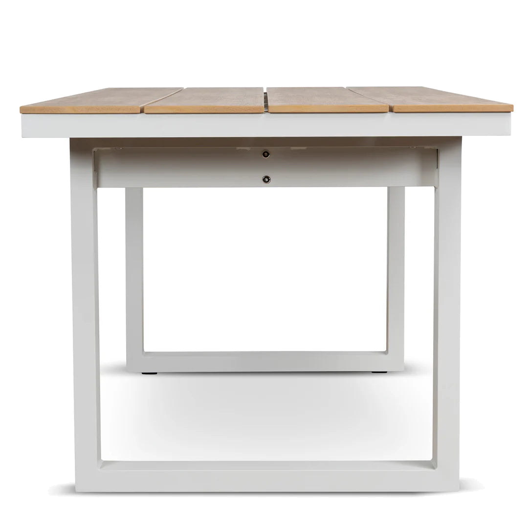 1.6m Sand White Outdoor Dining Table - Natural