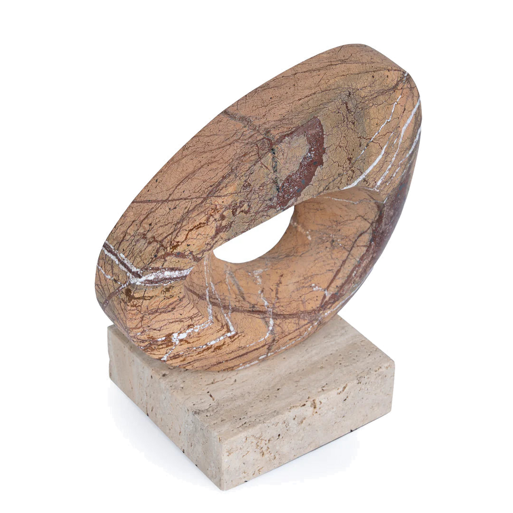 Halo Marble Sculpture - Coffee