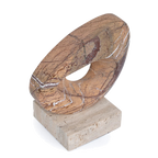 Halo Marble Sculpture - Coffee