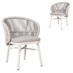 Sand White Outdoor Dining Chair - Light Grey (Set of 2)