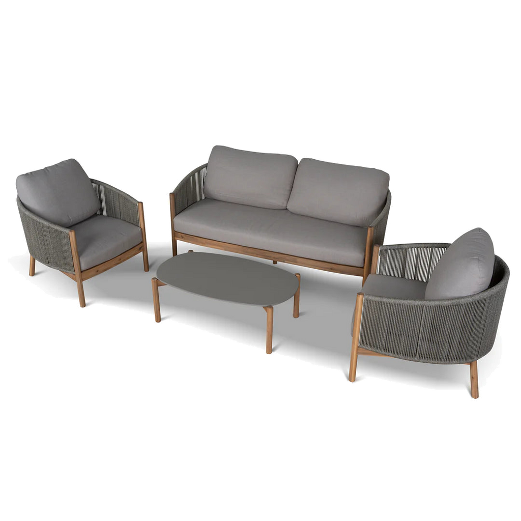 4pcs Outdoor Lounge Set - Light Brown