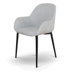 Fabric Dining chair - Silver Grey (Set of 2)