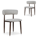 Walnut Dining Chair - Clay Beige (Set of 2)