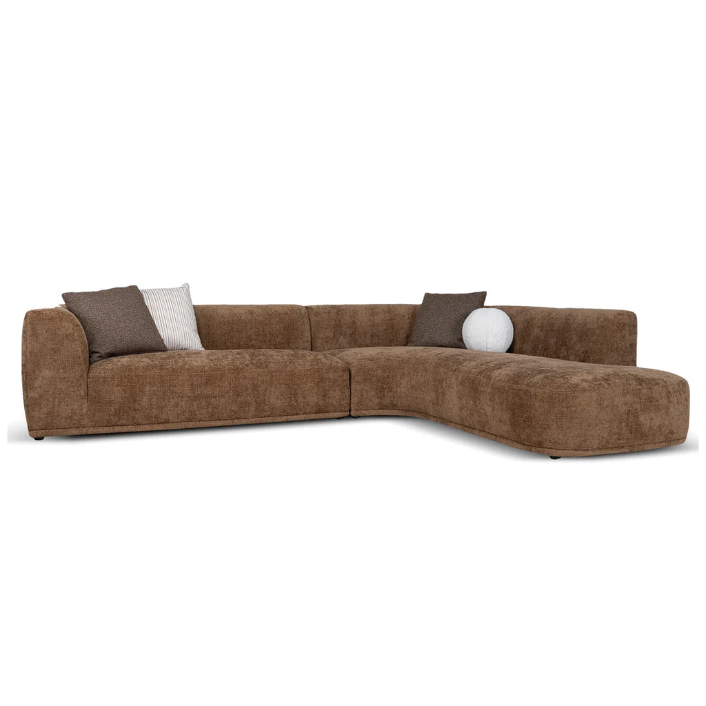 4 Seater Right Chaise Sofa - Lila Nutmeg