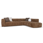 4 Seater Right Chaise Sofa - Lila Nutmeg