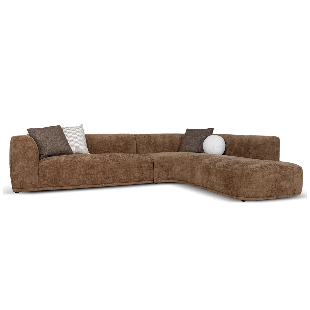 4 Seater Right Chaise Sofa - Lila Nutmeg
