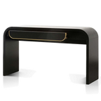 1.4m Console Table - Textured Espresso Black
