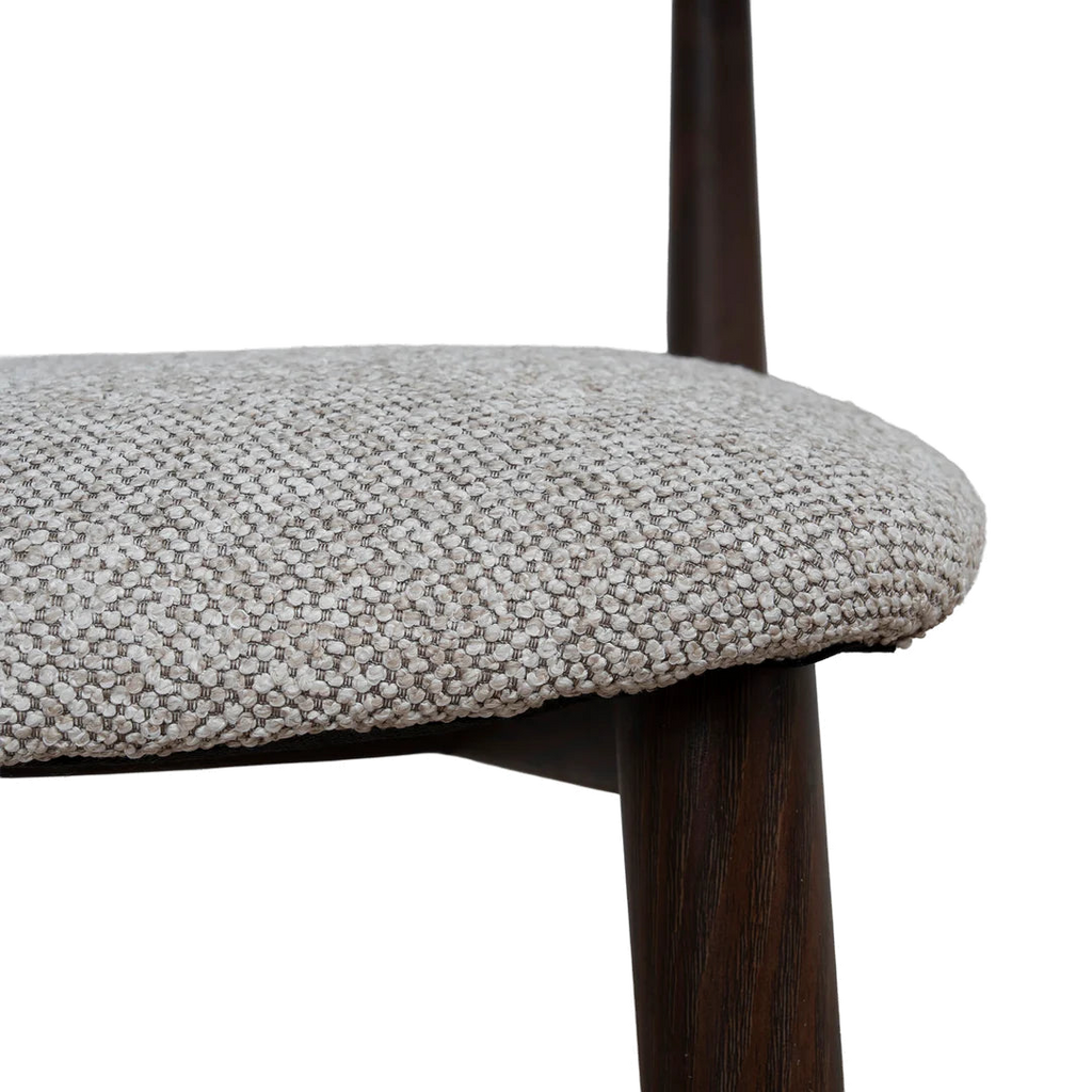 Walnut Dining Chair - Clay Beige (Set of 2)