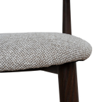 Walnut Dining Chair - Clay Beige (Set of 2)