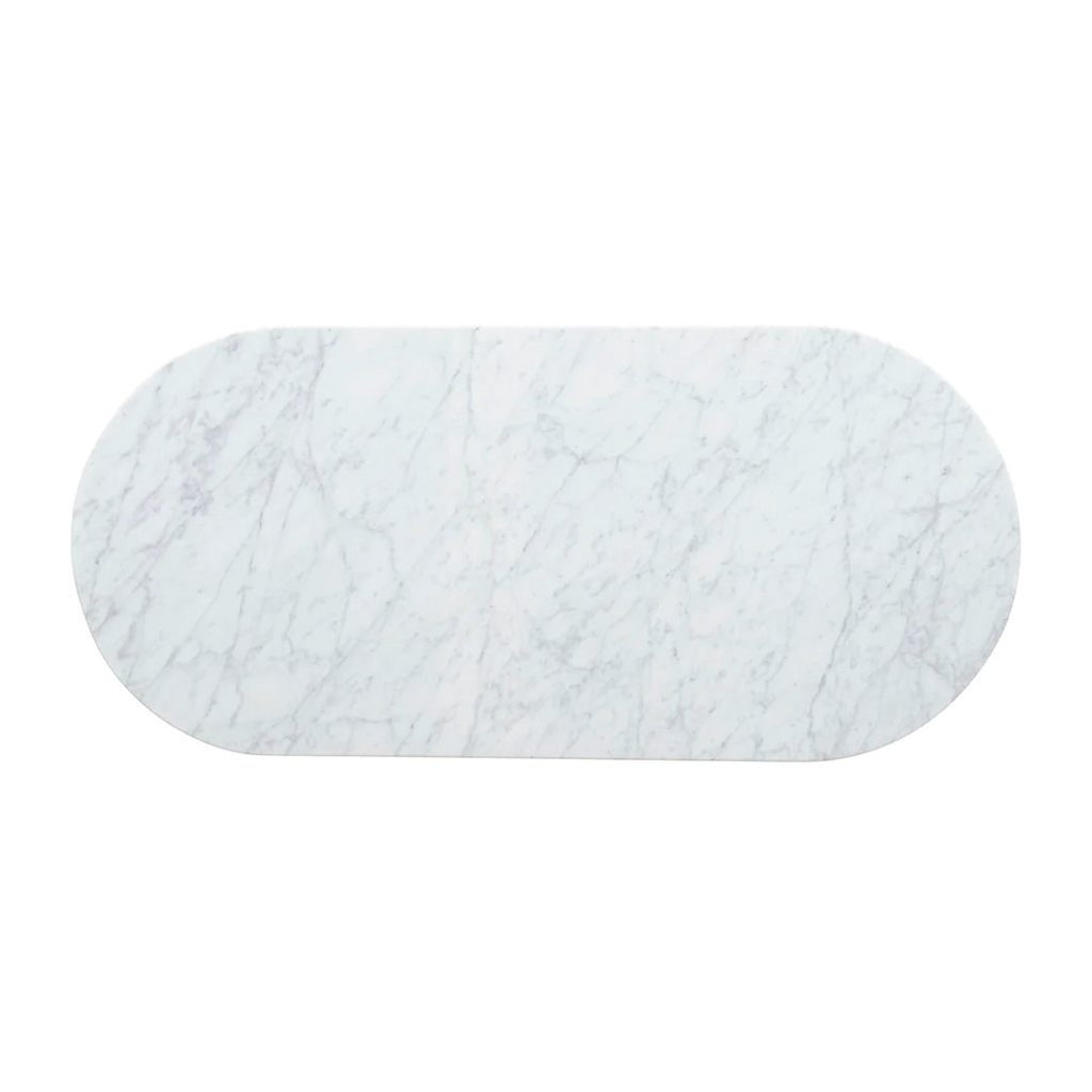 1.3m Marble Coffee Table - Black