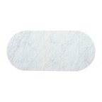 1.3m Marble Coffee Table - Black