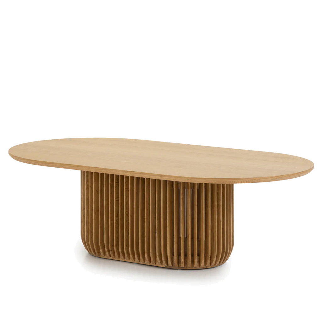 1.3m Oval Coffee Table - Natural