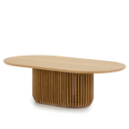 1.3m Oval Coffee Table - Natural