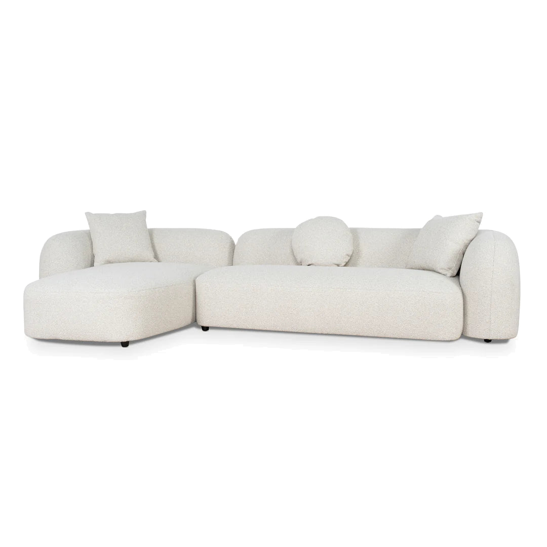 3 Seater Left Chaise Sofa - Oatmeal Beige