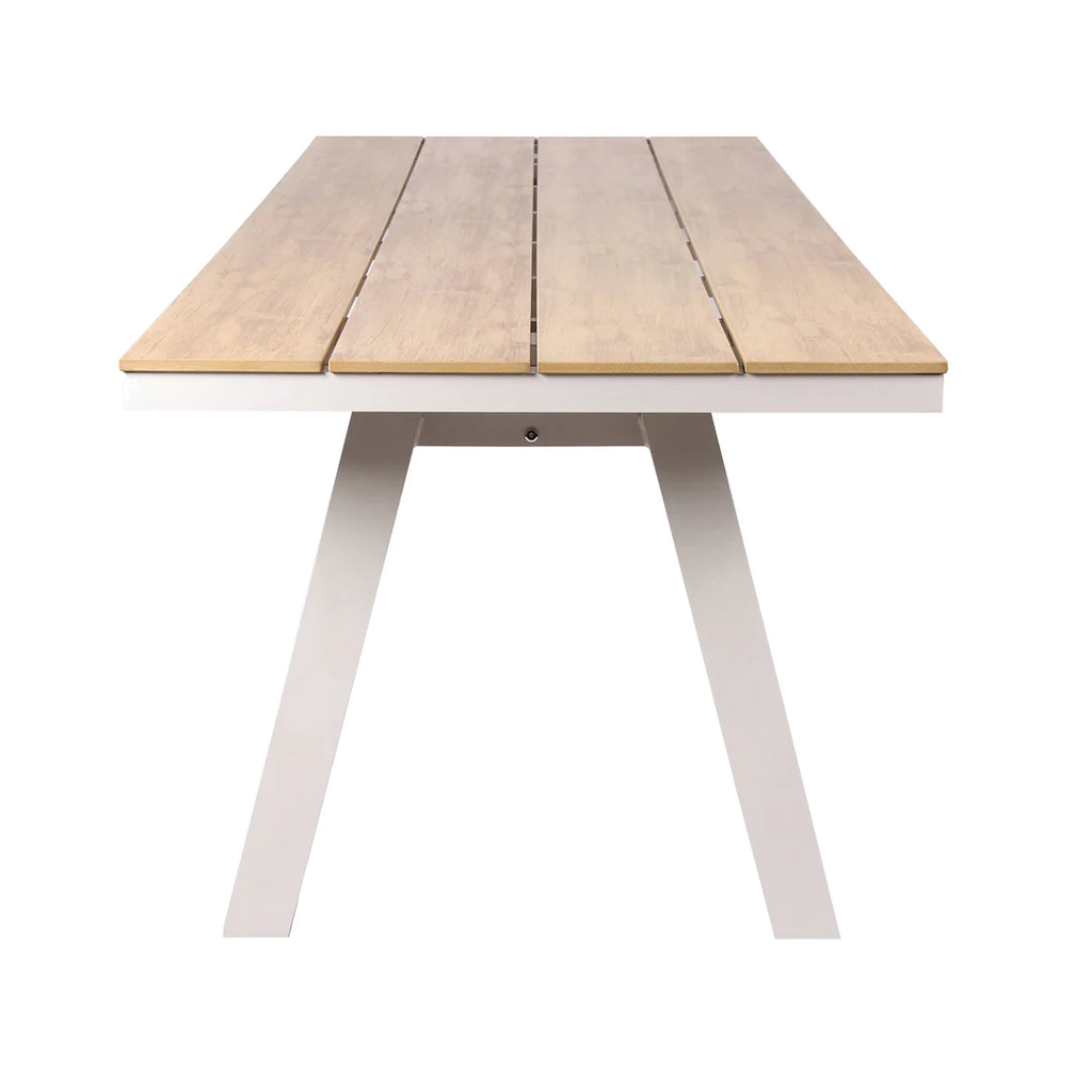 2.3m Sand White Outdoor Dining Table - Natural