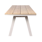 2.3m Sand White Outdoor Dining Table - Natural