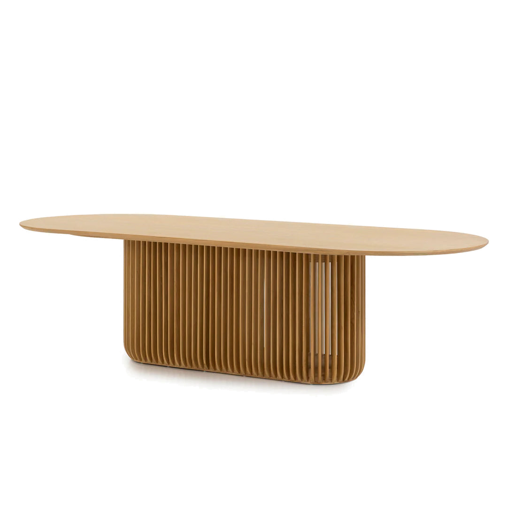 2.8m Oval Dining Table - Natural