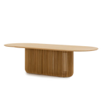 2.8m Oval Dining Table - Natural
