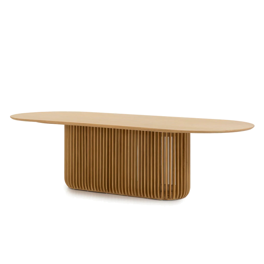 2.8m Oval Dining Table - Natural