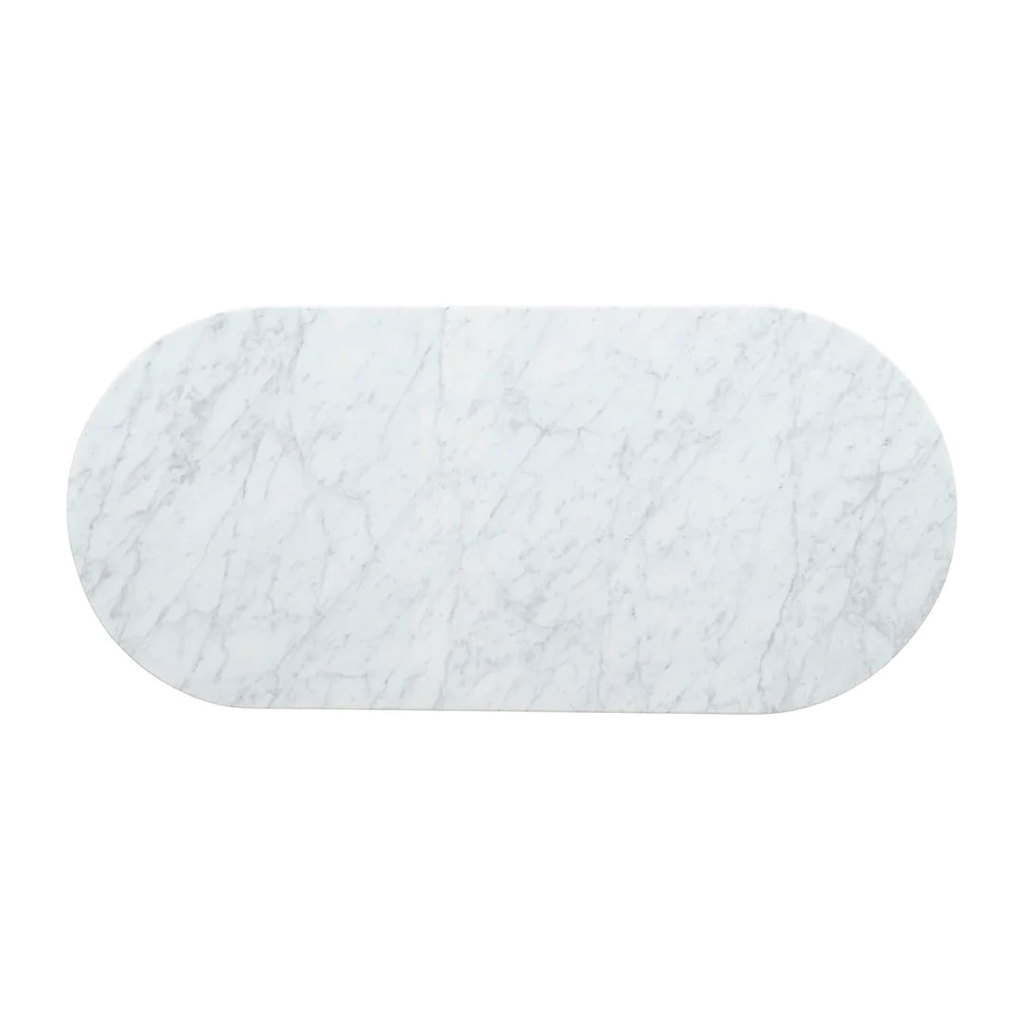 1.3m Marble Coffee Table - Black