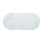 1.3m Marble Coffee Table - Black