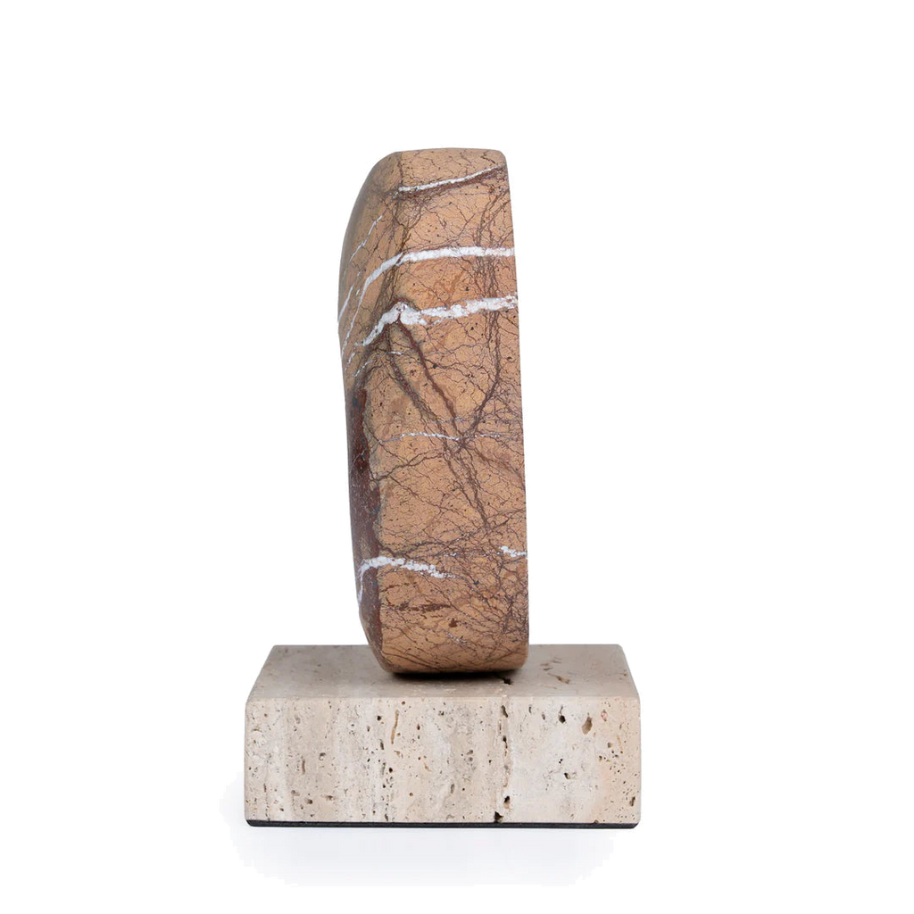 Halo Marble Sculpture - Coffee