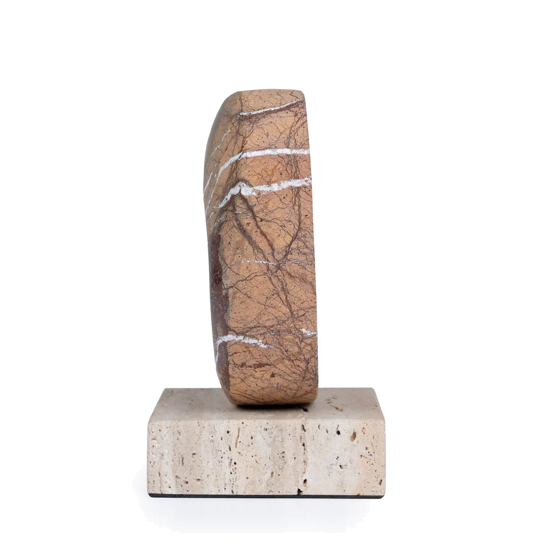 Halo Marble Sculpture - Coffee