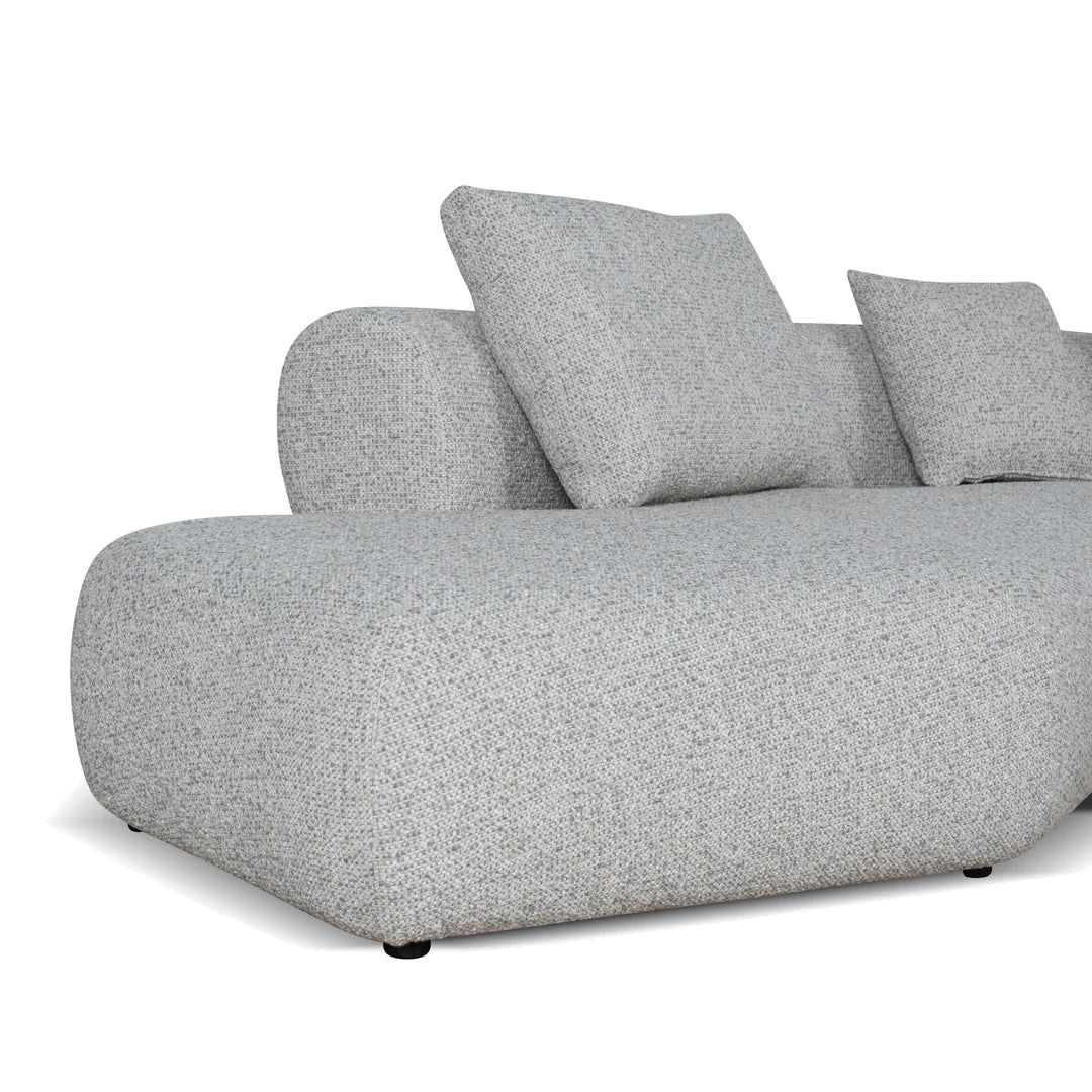 Left Chaise Corner Sofa - Noah Silver Lining