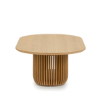 1.3m Oval Coffee Table - Natural
