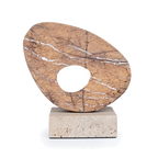 Halo Marble Sculpture - Coffee