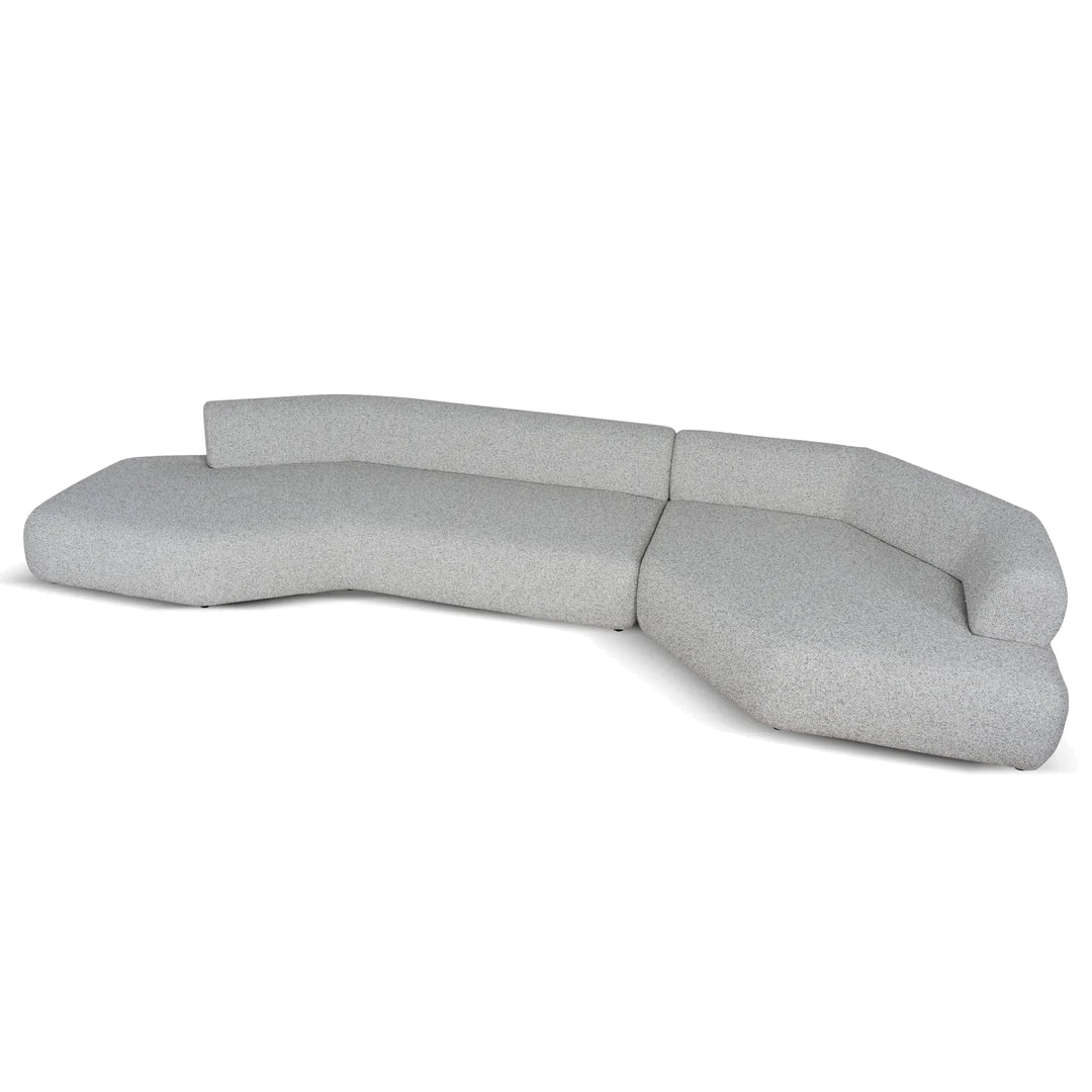 Left Chaise Corner Sofa - Noah Silver Lining