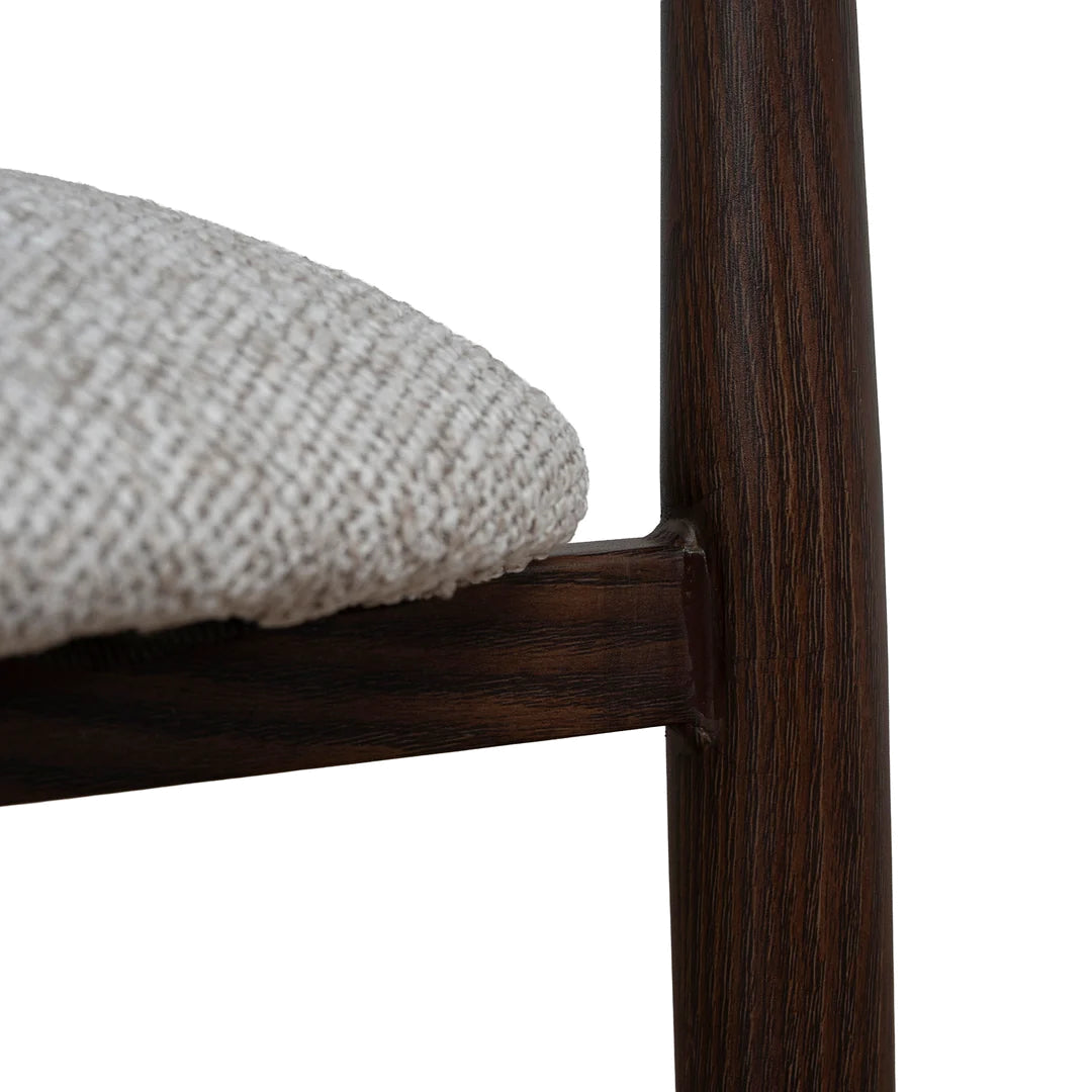 Walnut Dining Chair - Clay Beige (Set of 2)