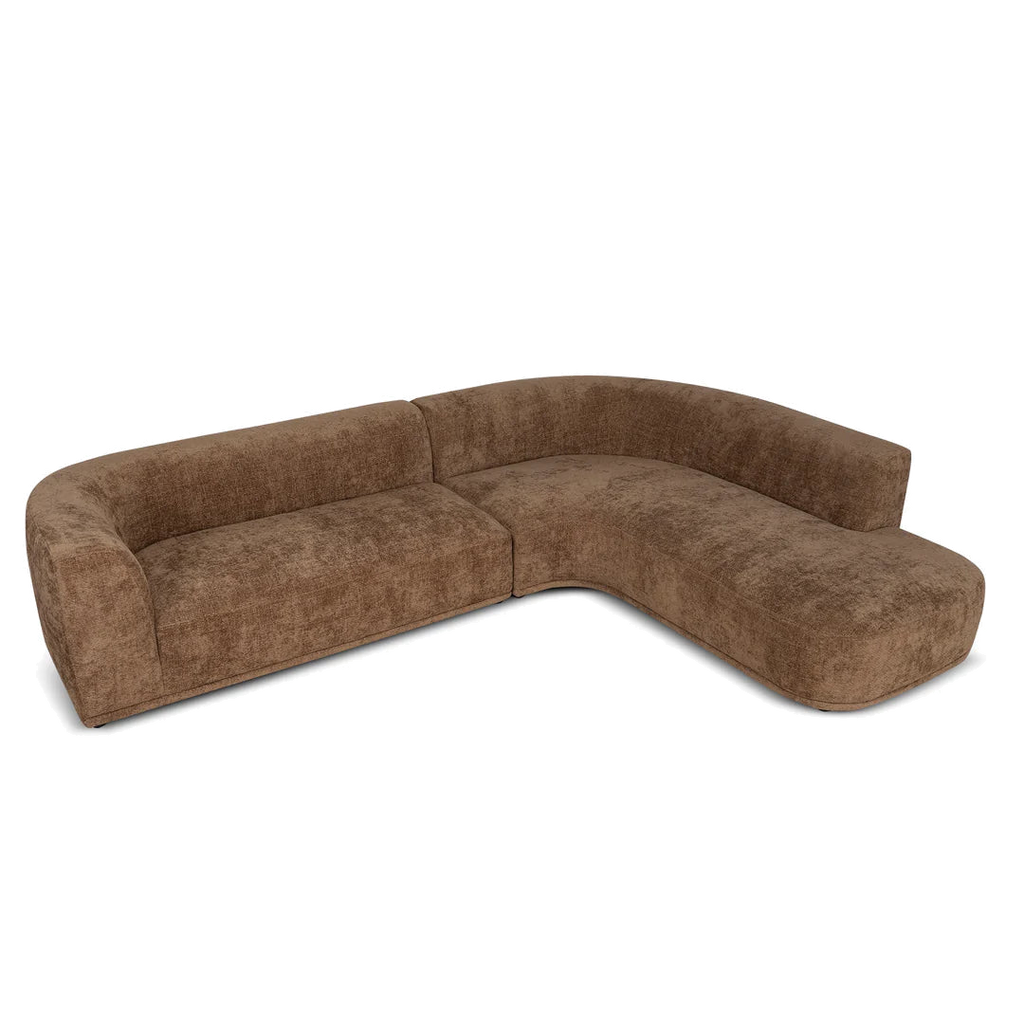 4 Seater Right Chaise Sofa - Lila Nutmeg