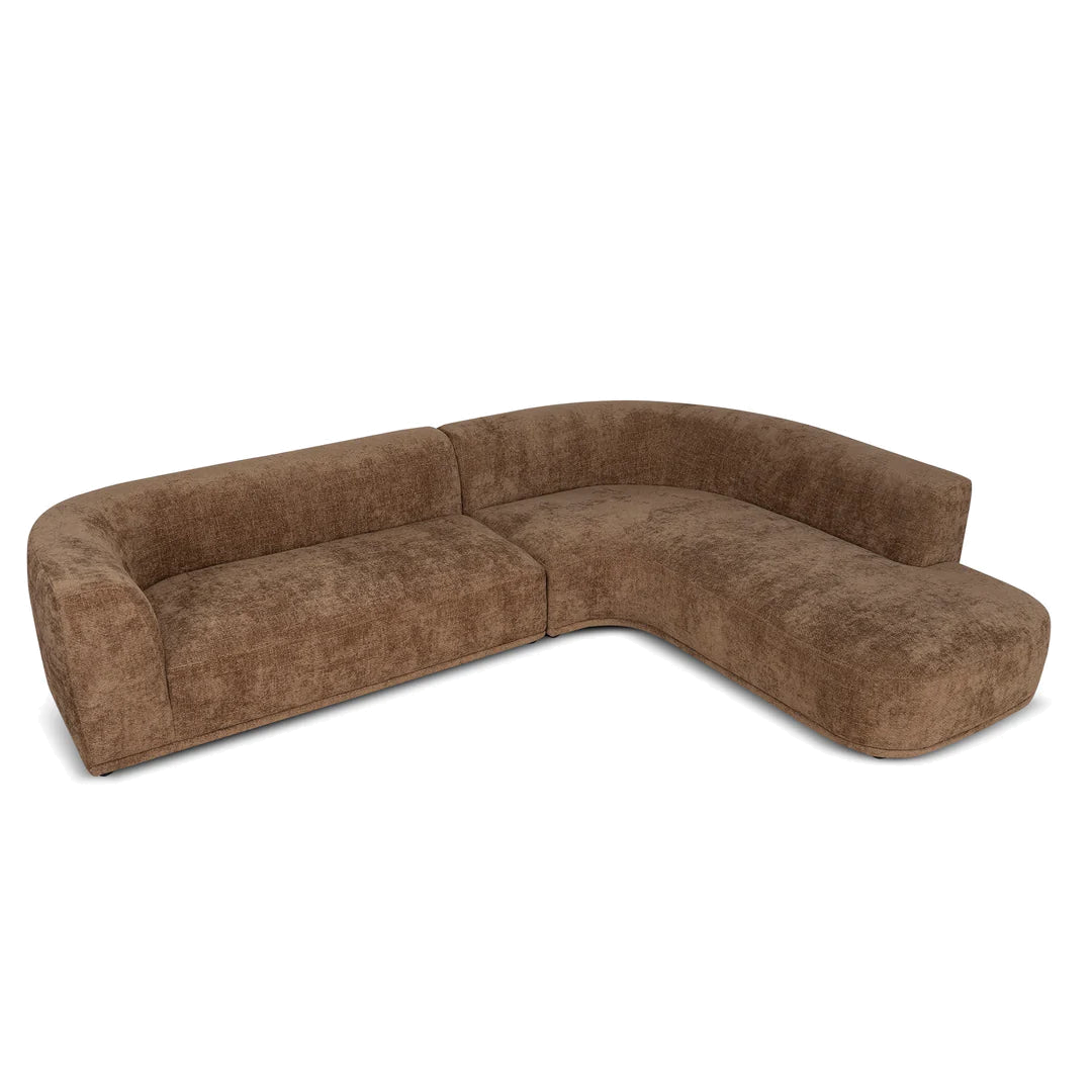 4 Seater Right Chaise Sofa - Lila Nutmeg