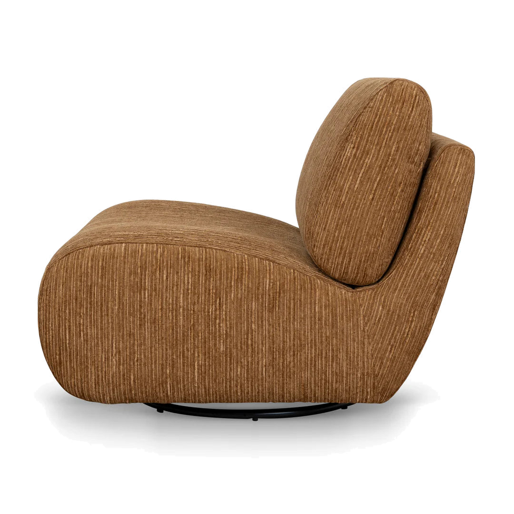 Swivel Lounge Chair - Honey Gold