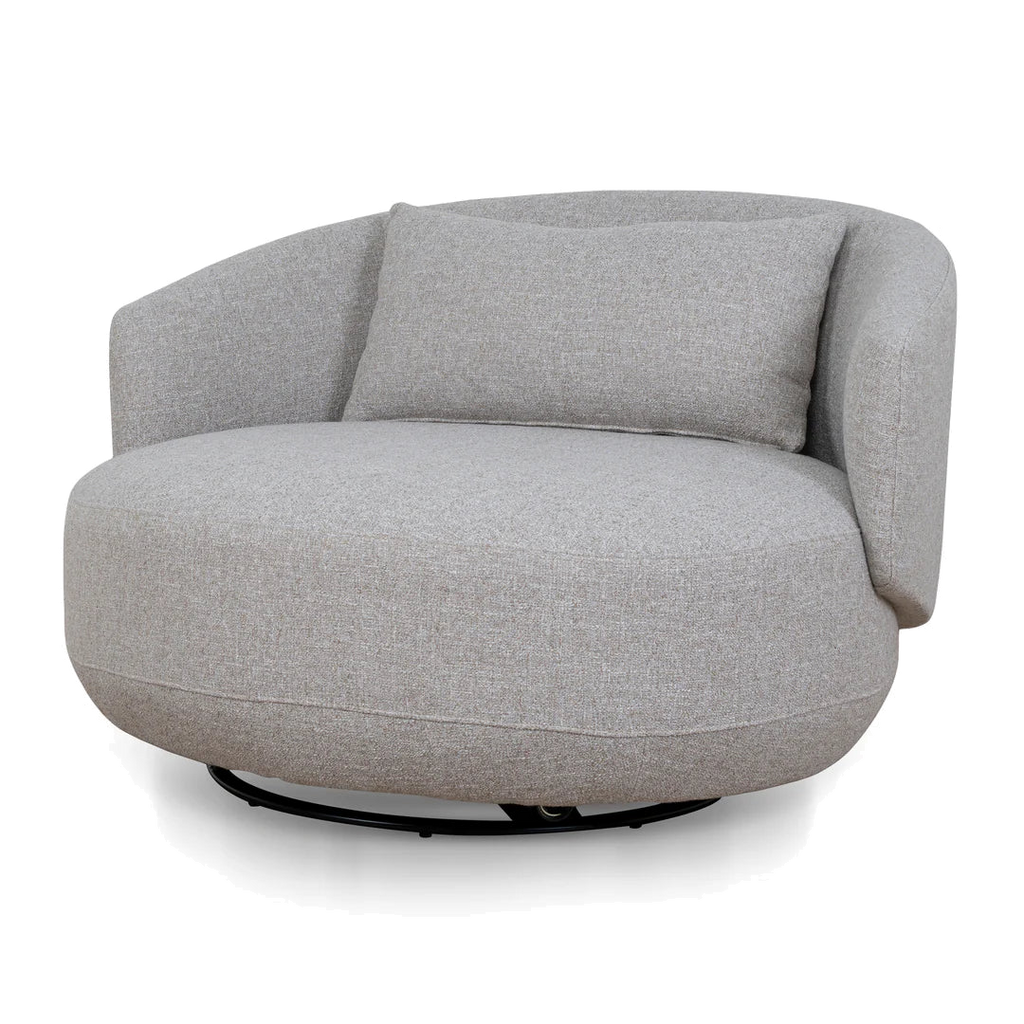 Swivel Armchair - Warm Taupe