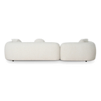 3 Seater Left Chaise Sofa - Oatmeal Beige