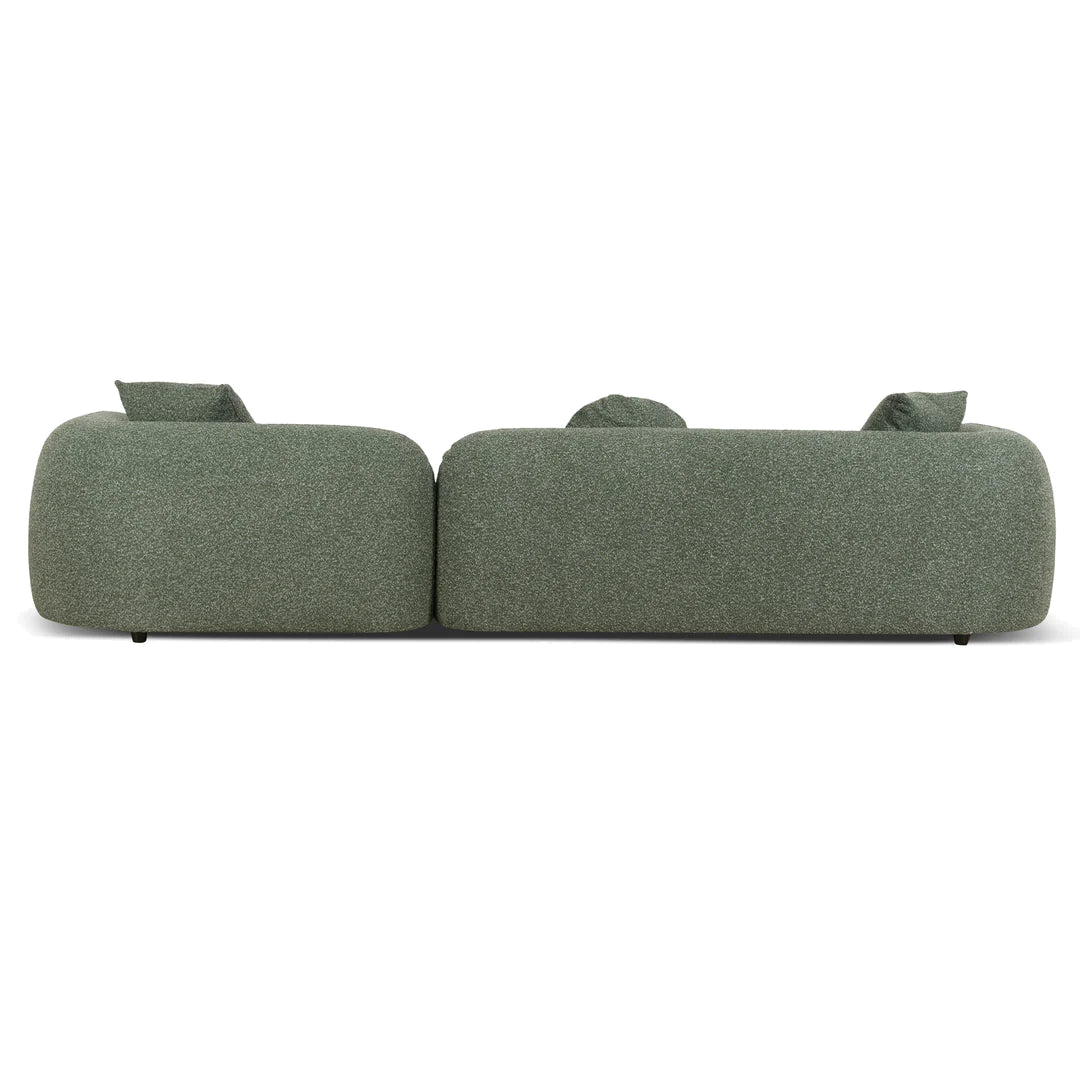 3 Seater Right Chaise Sofa - Amazon Green