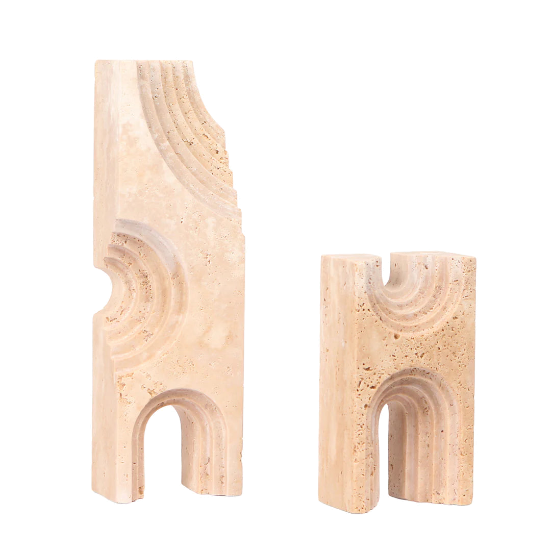 Carved Marble Sculpture - Beige