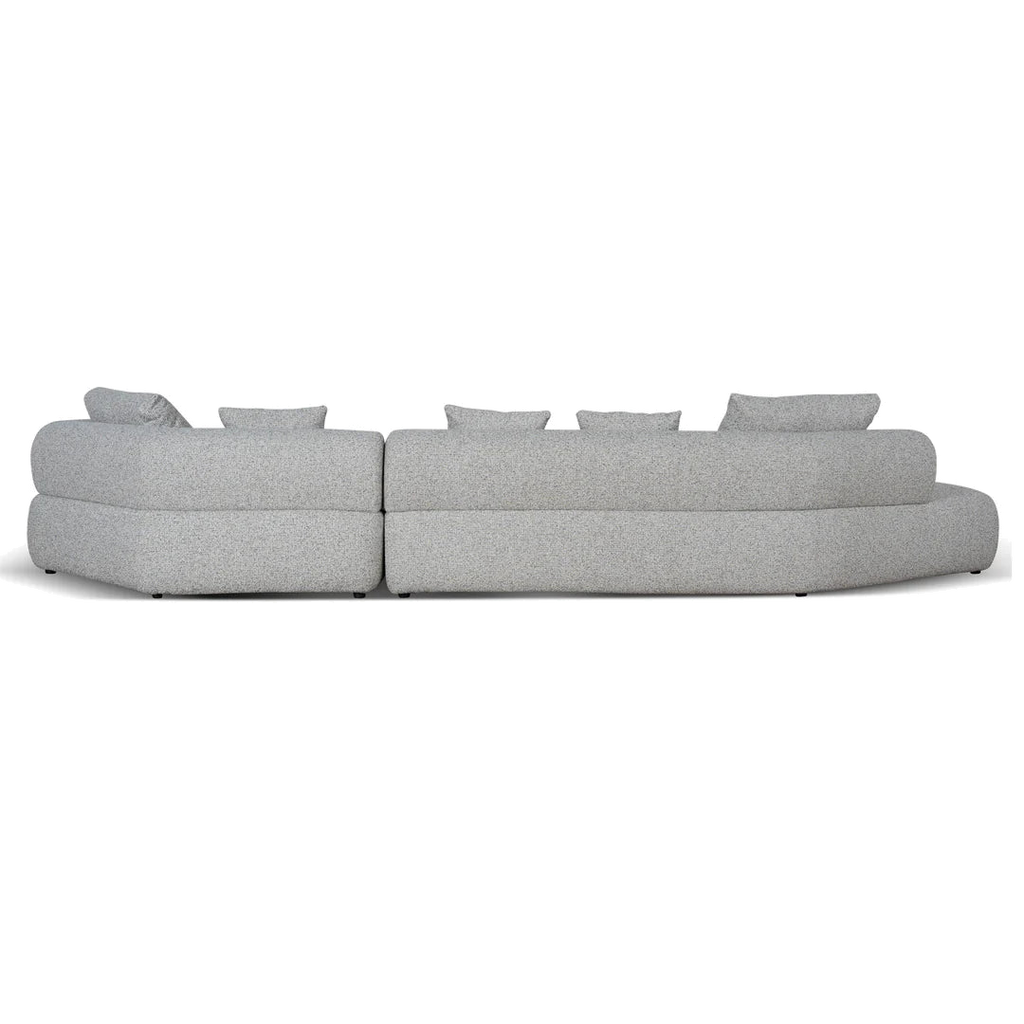 Left Chaise Corner Sofa - Noah Silver Lining