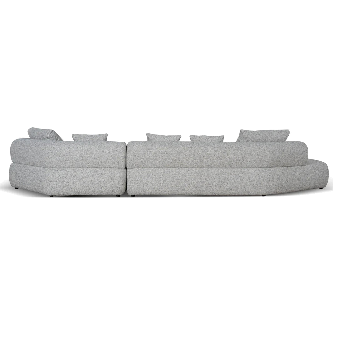 Left Chaise Corner Sofa - Noah Silver Lining