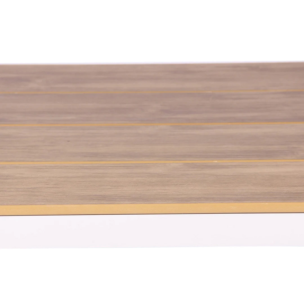 2.3m Sand White Outdoor Dining Table - Natural