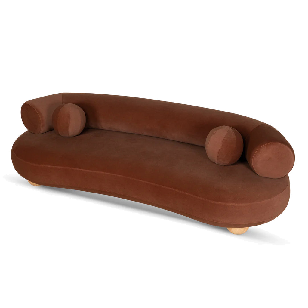 3 Seater Sofa - Burnt Brown