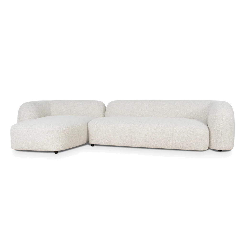 3 Seater Left Chaise Sofa - Oatmeal Beige